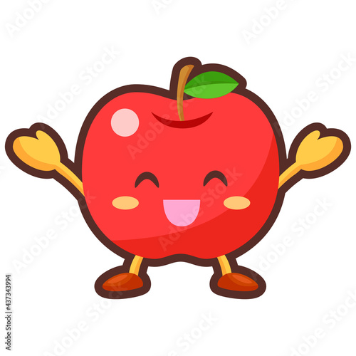 万歳するりんごのキャラクター