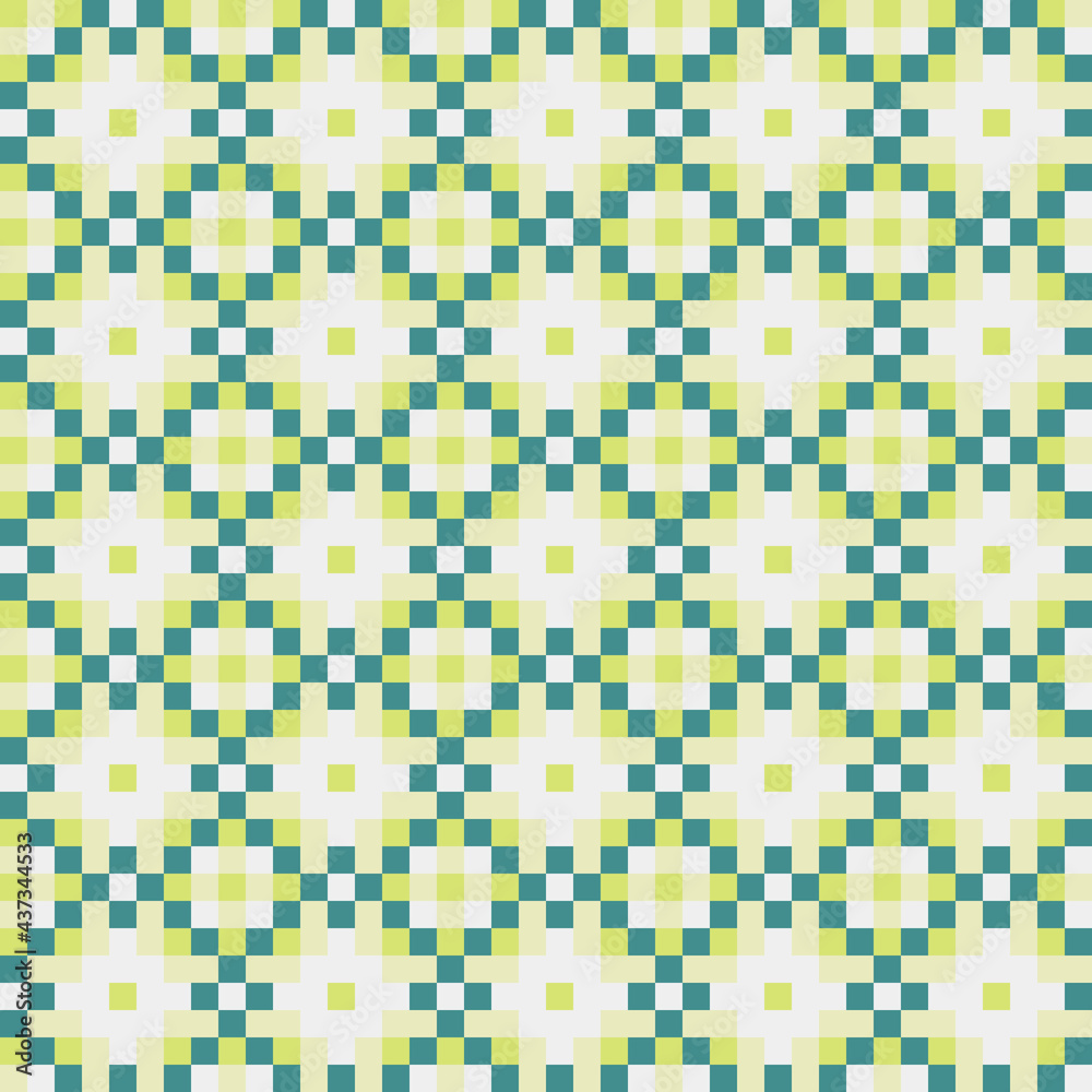 Fototapeta premium Abstract Cross Pattern generative computational art illustration