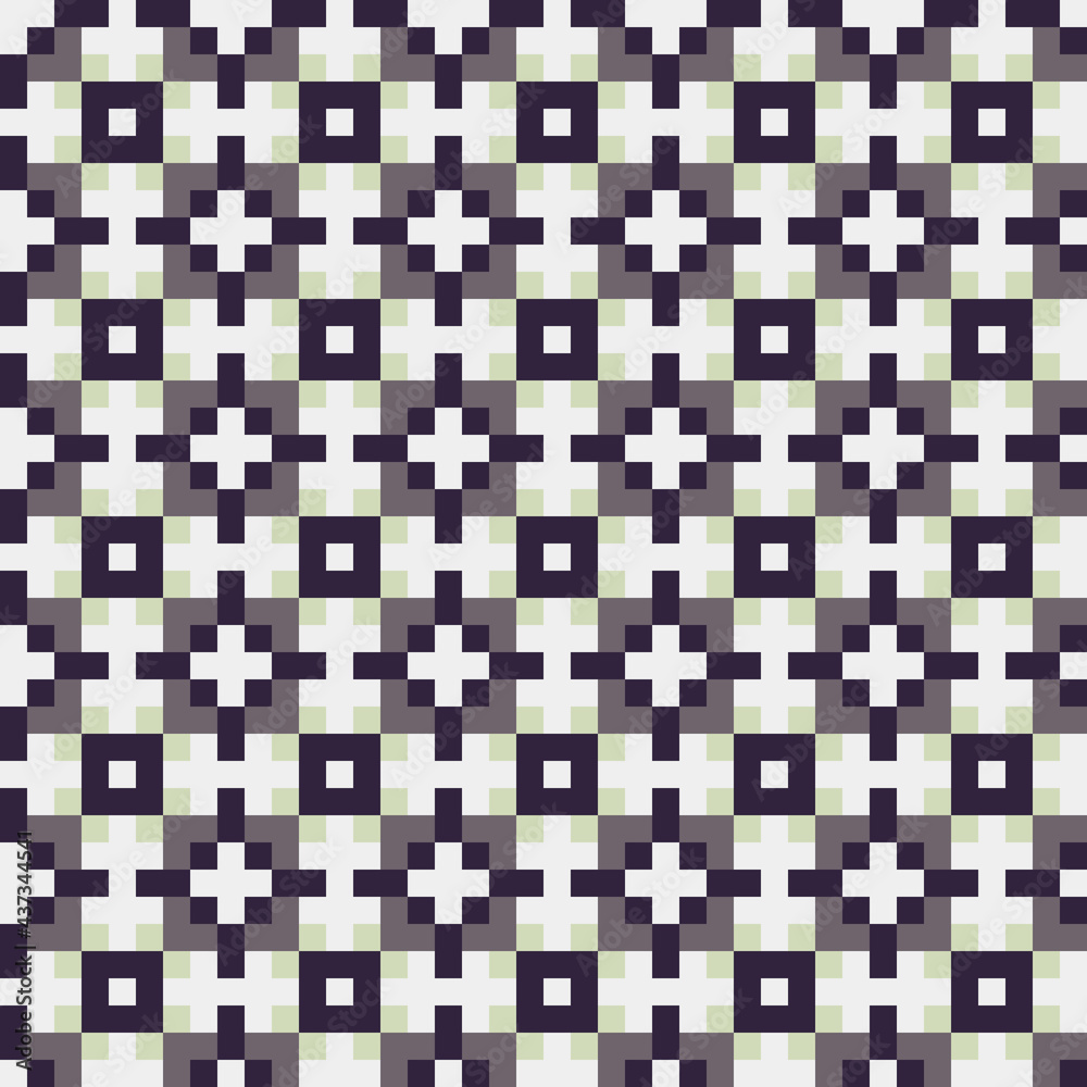 Fototapeta premium Abstract Cross Pattern generative computational art illustration