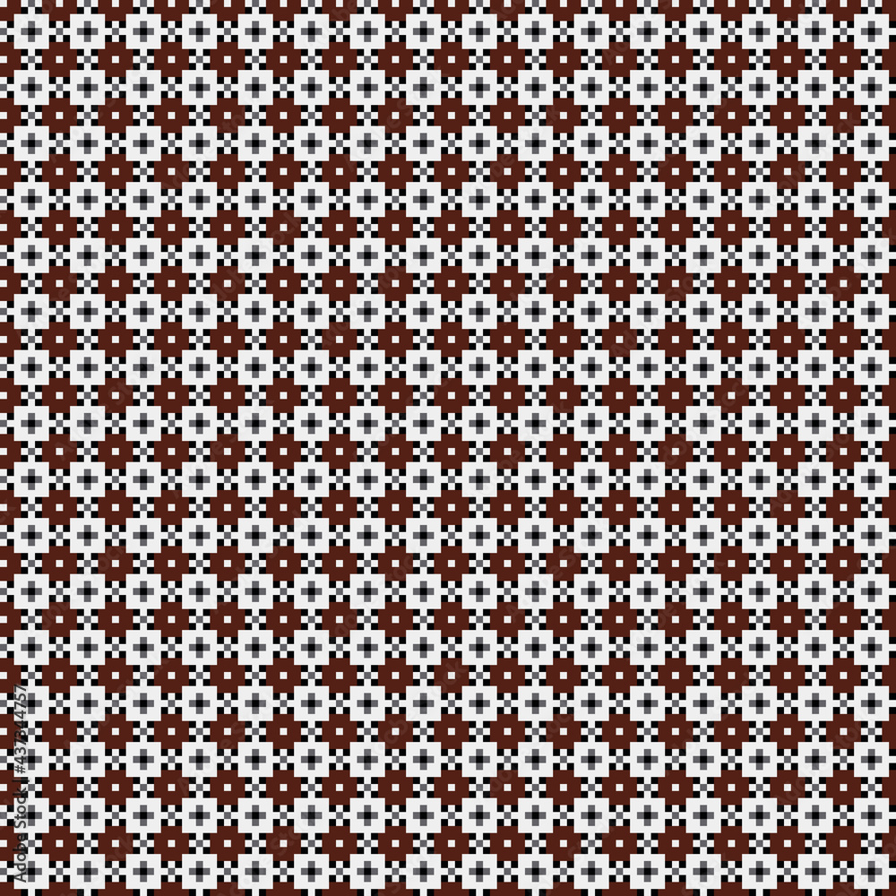 Abstract Cross Pattern generative computational art illustration
