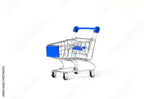 online shopping concept with shopping cart symbol