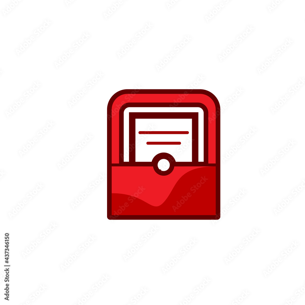 Email message envelope icon vector design template Email message envelope icon vector design template