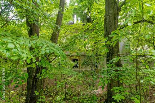 Gunaros  Serbia - May 28  2021  The abandoned summer house  Engelman  is a legacy of the large Engelman family  built at the beginning of the 20th century.