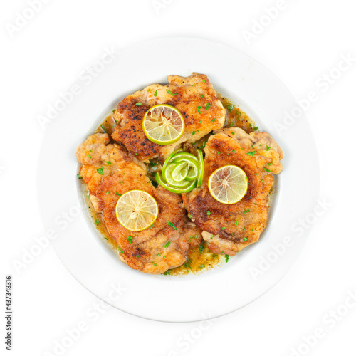 Chicken Francaise This traditional Italian-American Creamy Chicken with Lime photo