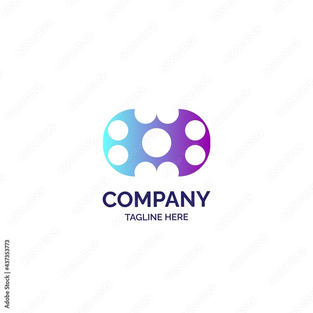 abstract modern logo template design. gradient color logo for branding abstract modern logo template design. gradient color logo for branding