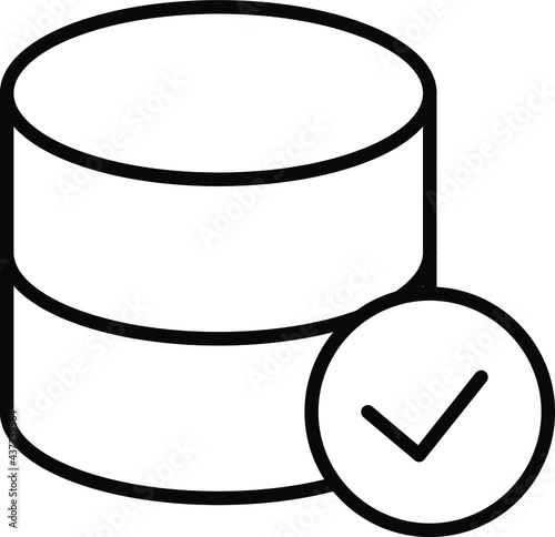 microservice architecture icon vector. MDM Database