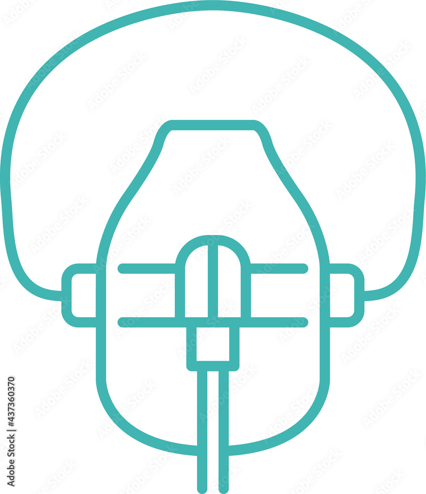 oxygen mask icon. therapy symbol vector illustration oxygen mask icon. therapy symbol vector illustration