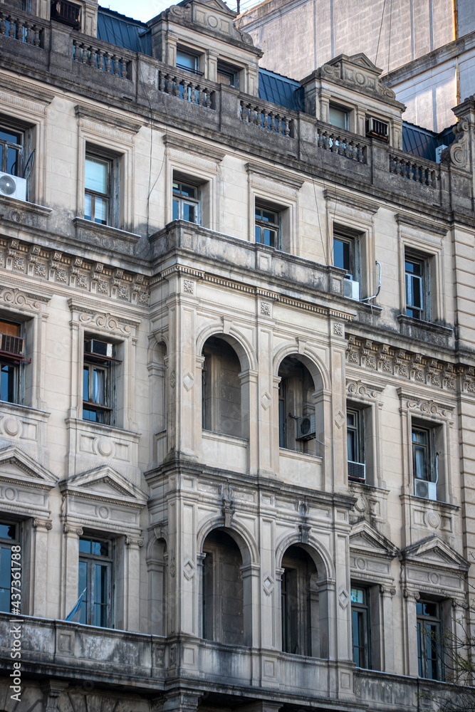 Old building facade in Buenos Aires