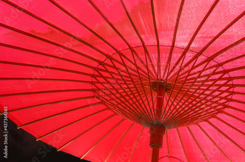 Red japanese umbrella background