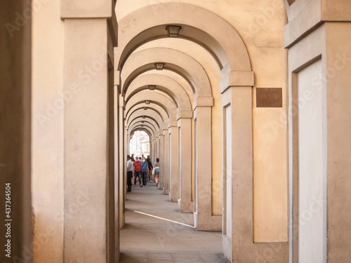 Italia, Toscana, Firenze, arcate del Corridoio Vasariano. photo