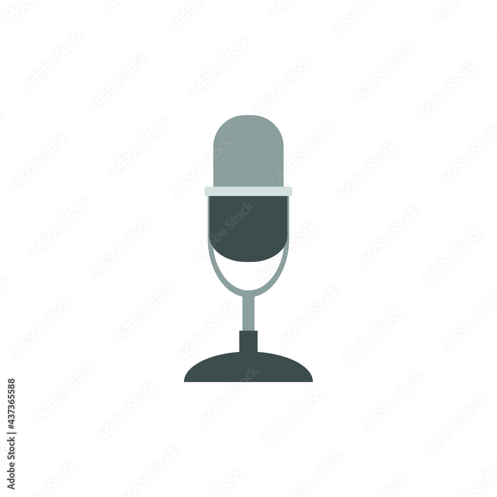 desktop microphone on white background desktop microphone on white background