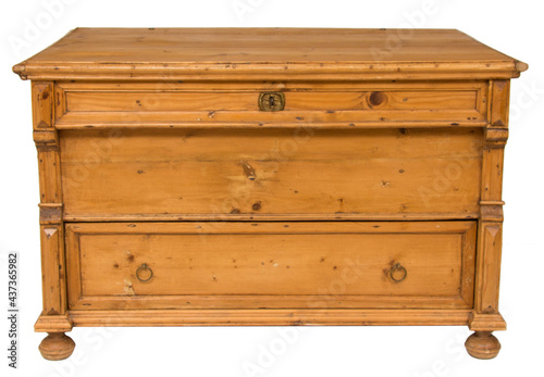 Vintage Pine Chest with Drawer