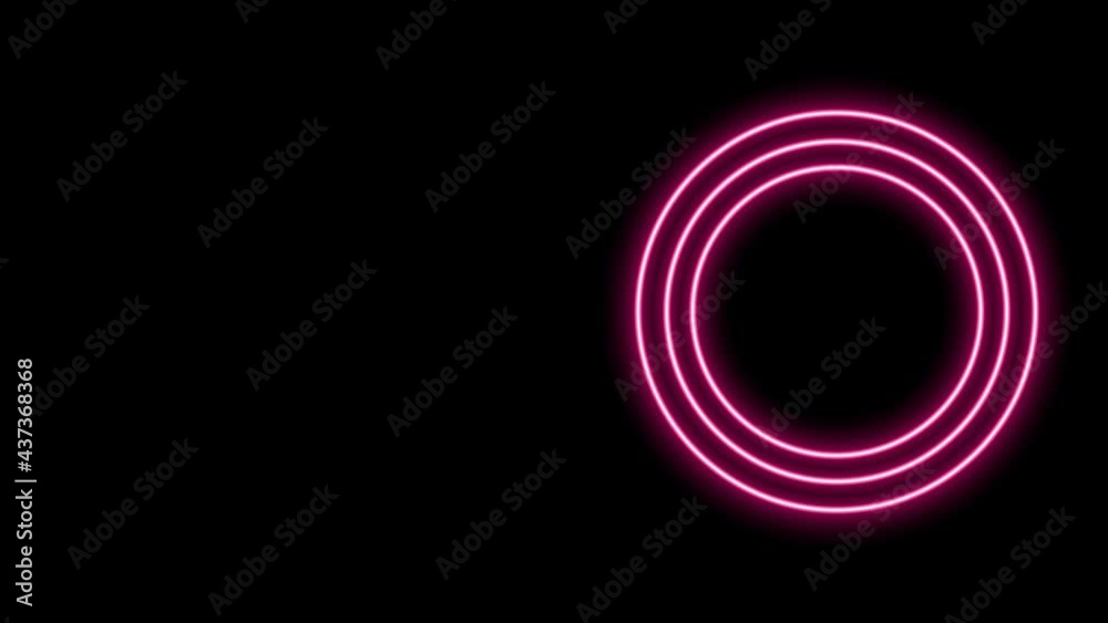 Glowing neon line Plate icon isolated on black background. Cutlery symbol. Restaurant sign. 4K Video motion graphic animation Glowing neon line Plate icon isolated on black background. Cutlery symbol. Restaurant sign. 4K Video motion graphic animation