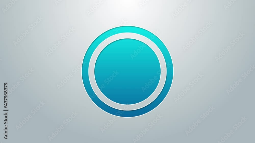 Blue line Plate icon isolated on grey background. Cutlery symbol. Restaurant sign. 4K Video motion graphic animation Blue line Plate icon isolated on grey background. Cutlery symbol. Restaurant sign. 4K Video motion graphic animation