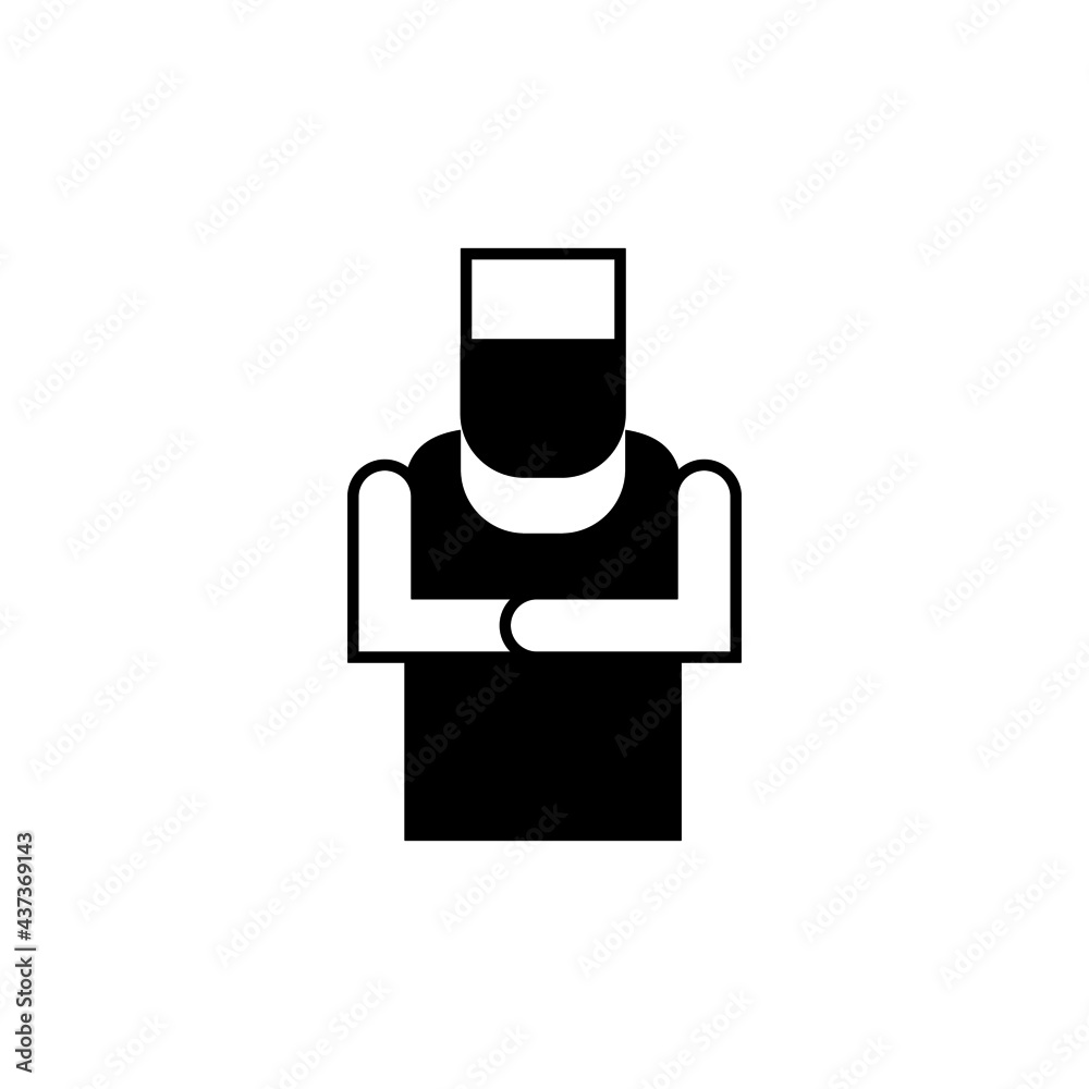 Salat, pray icon in solid black flat shape glyph icon, isolated on white background Salat, pray icon in solid black flat shape glyph icon, isolated on white background