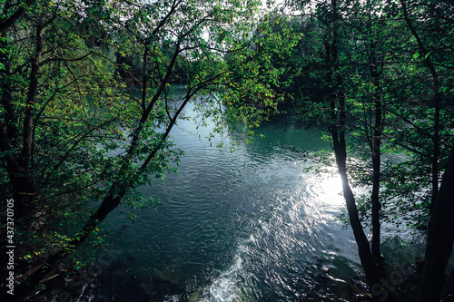 The river into which the waterfall flows