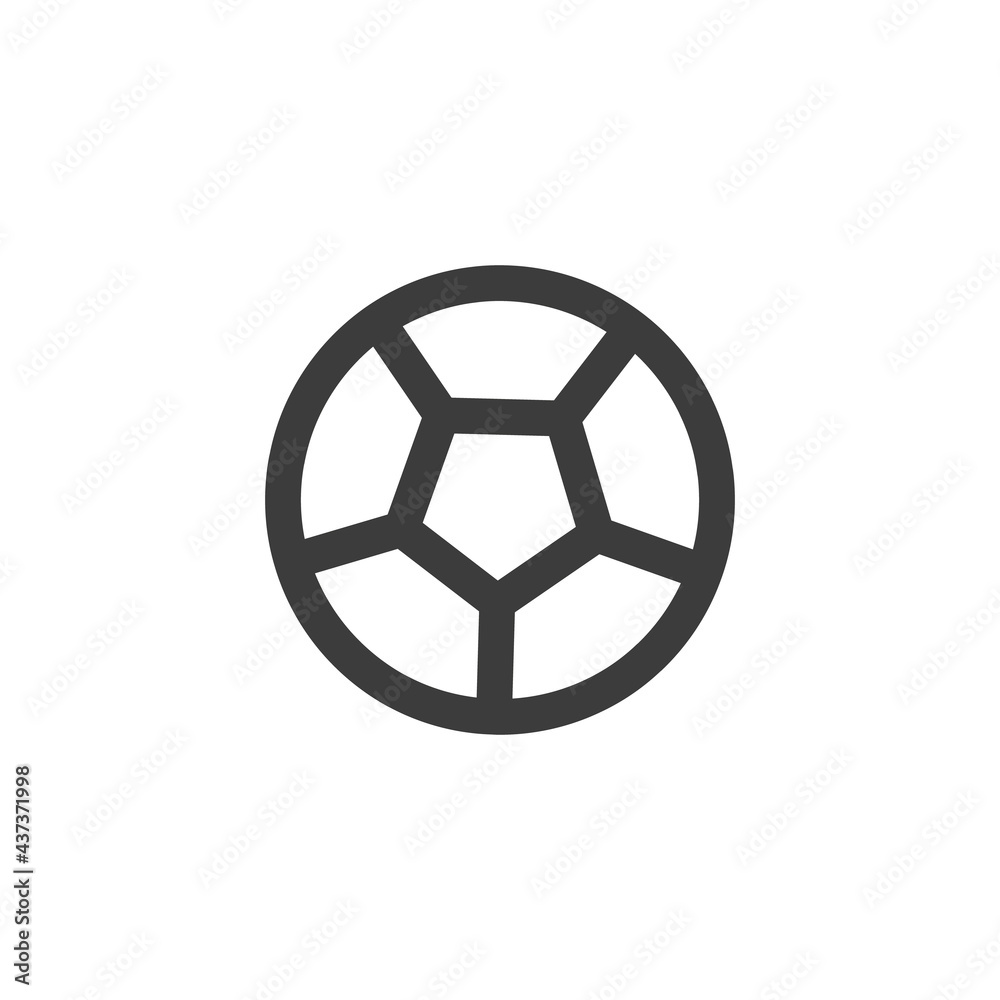 Soccer ball icon in line design style. Football, sports symbol. Soccer ball icon in line design style. Football, sports symbol.
