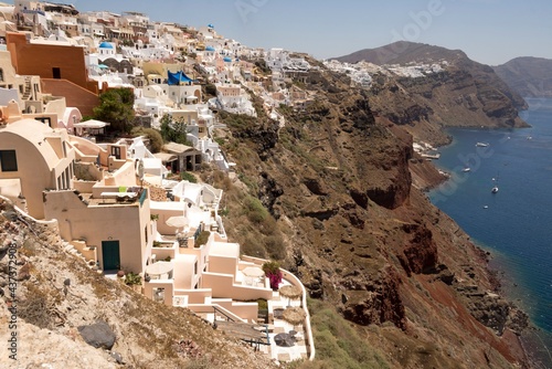 View of Santorini's island