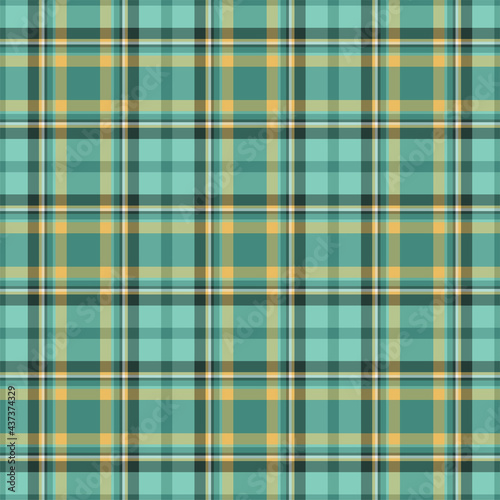 Plaid seamless pattern. Vector background of textile ornament. Flat fabric design.