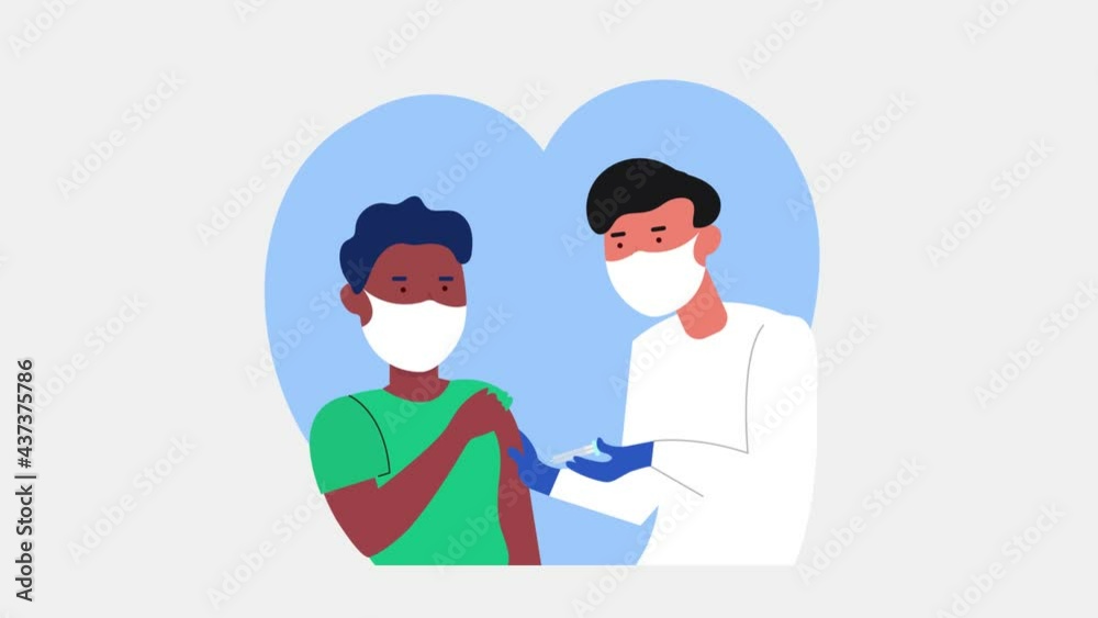 National Vaccination vector concept. Doctor vaccinate patient. Corona virus vaccination. COVID-19 Virus Vaccine. National immunization day National Vaccination vector concept. Doctor vaccinate patient. Corona virus vaccination. COVID-19 Virus Vaccine. National immunization day