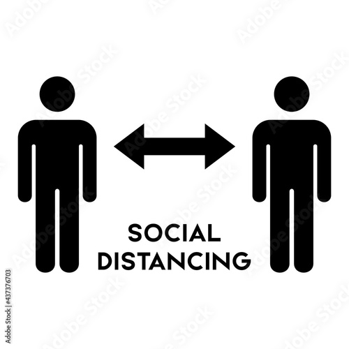 social distancing symbol