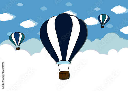 hot air balloon in sky