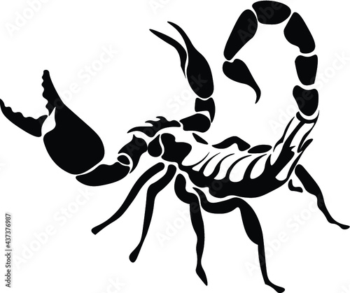 silhouette of a scorpion