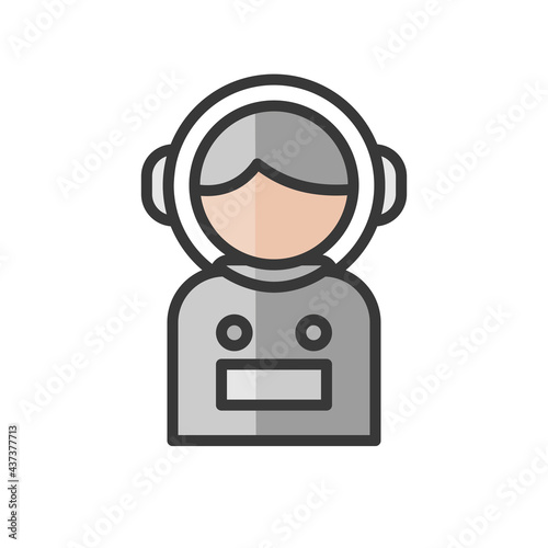 Spaceman avatar. Science and space character