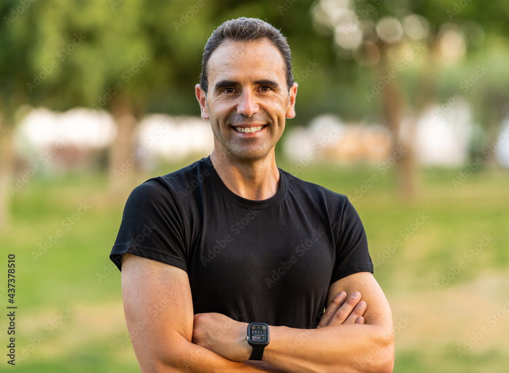 Happy Sportsman Portrait