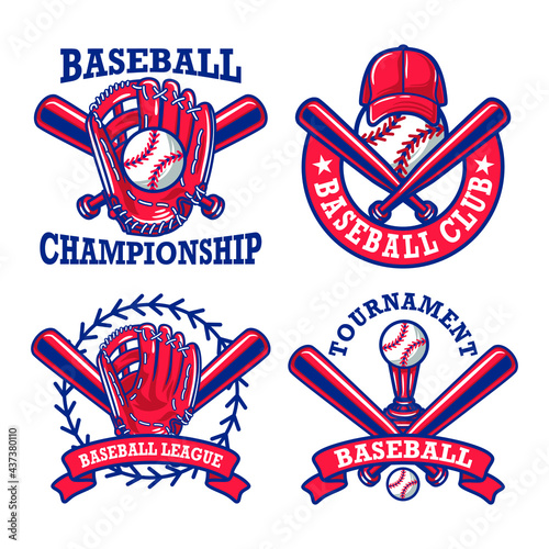 Baseball logo and insignias collection
