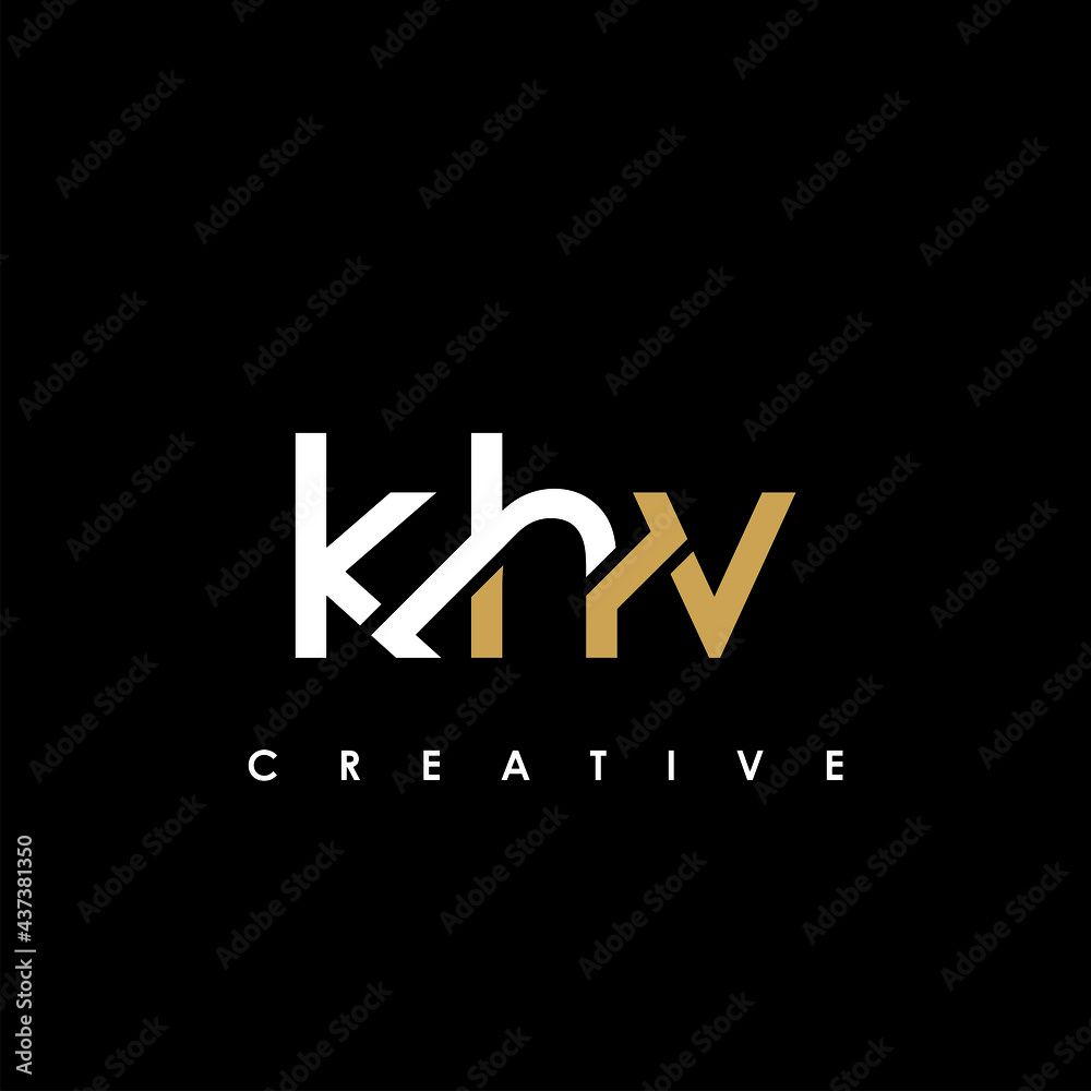 KHV Letter Initial Logo Design Template Vector Illustration