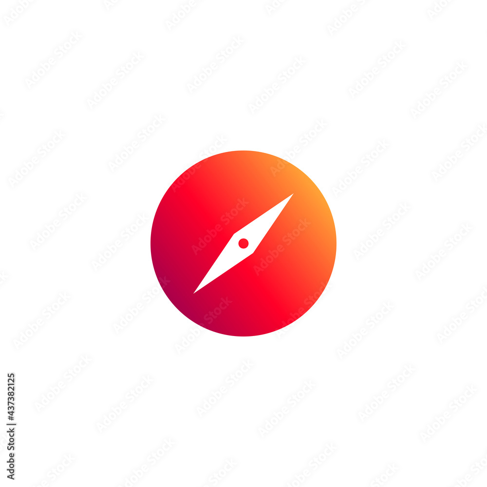 Compass Icon. Vector illustration for graphic design, Web, UI, app. Compass Icon. Vector illustration for graphic design, Web, UI, app.