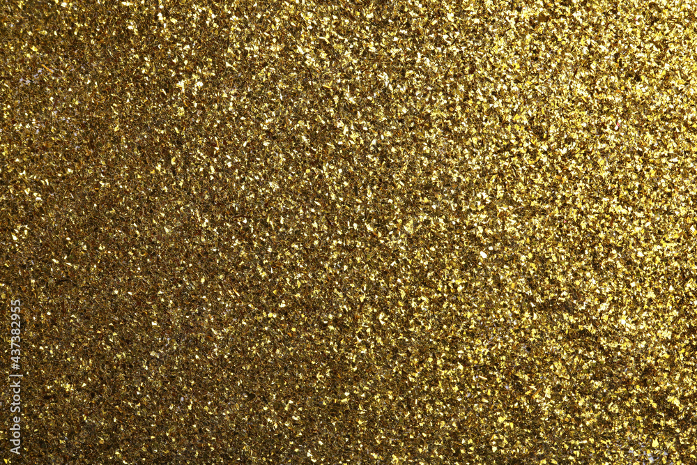 Beautiful shiny brass glitter as background, closeup Beautiful shiny brass glitter as background, closeup