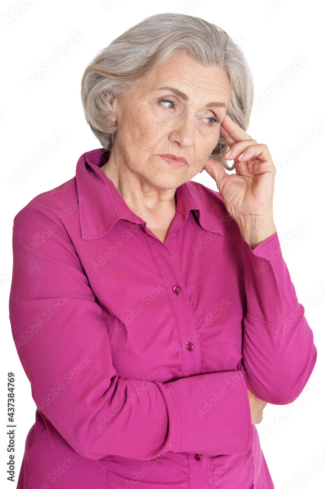 Portrait of beautiful senior woman Portrait of beautiful senior woman