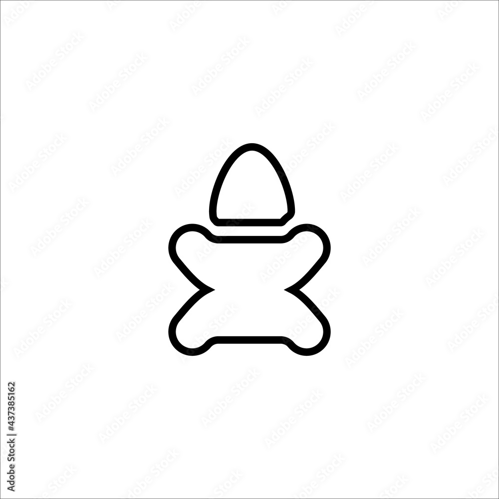 Baby line icon. Simple style baby shop poster background symbol. Baby store logo design element. T-shirt printing. Vector for sticker.