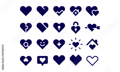 Heart icon,love vector design 