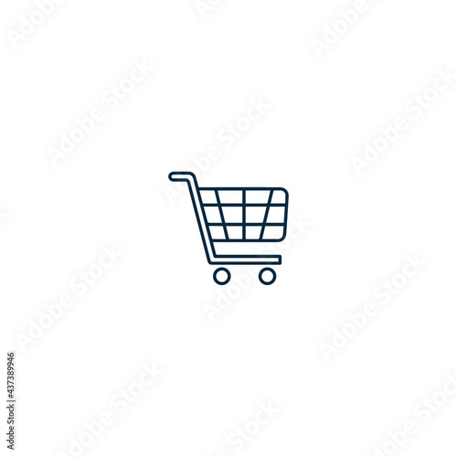 Trolley shopping cart icon symbol 