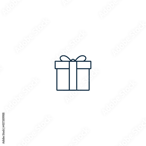 Gift box outline icon