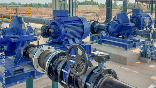 Electric motor factory equipment.