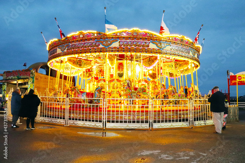 merry go round at a fairground