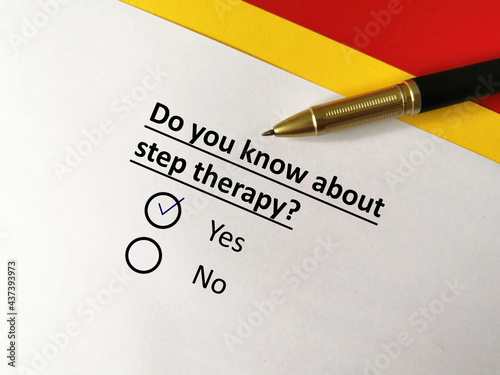 Questionnaire about therapy