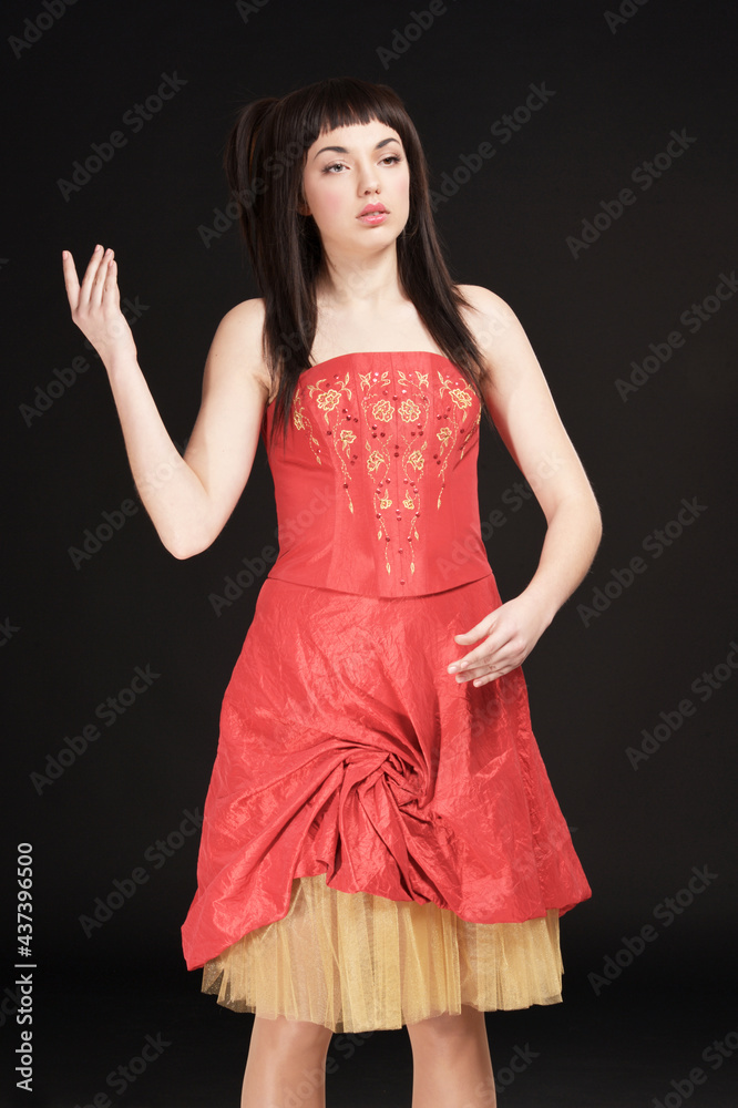 Portrait of beautiful young woman posing. doll Portrait of beautiful young woman posing. doll