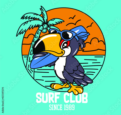 TOUCAN EN LA PLAYA