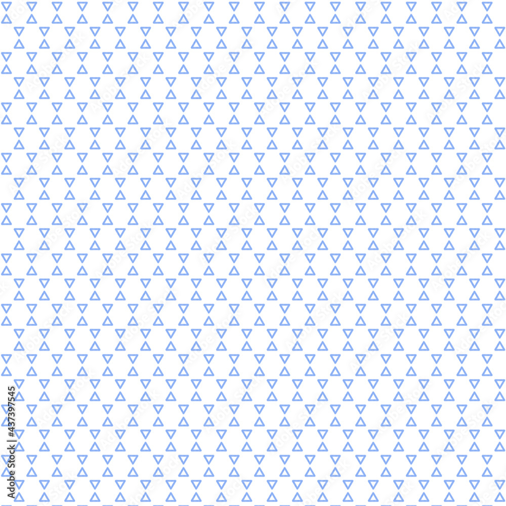 Seamless Geometric Pattern in Frosty Blue color in Tribal Style. High quality illustration for textile, wrapping, fabric, linen, clothes, apparel. Hand drawn watercolor surface design