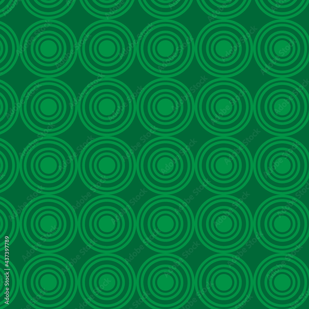Seamless green spiral pattern background
