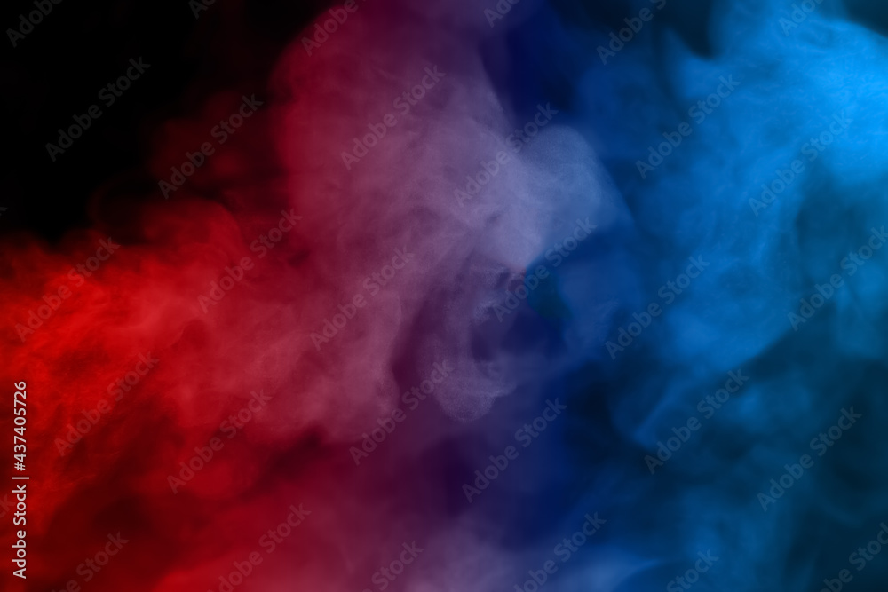colorful smoke steam isolated black background Stock Photo | Adobe Stock