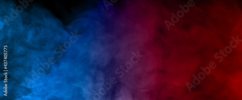 colorful smoke steam isolated black background