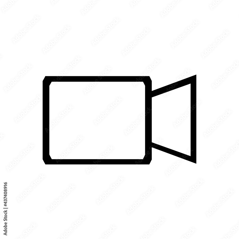 icon video camera vector design