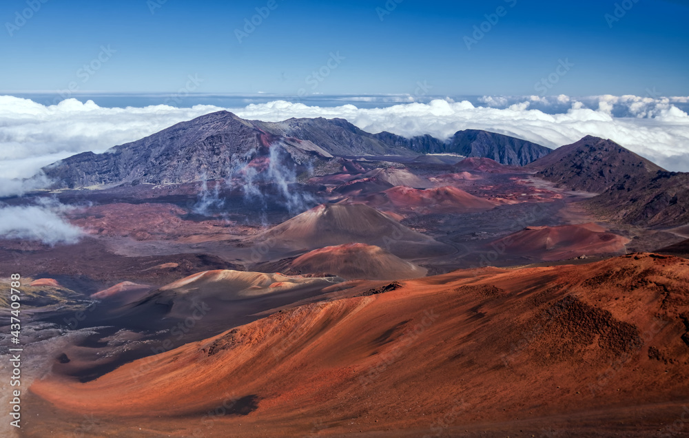 Caldera of the Haleakala volcano (Maui, Hawaii)