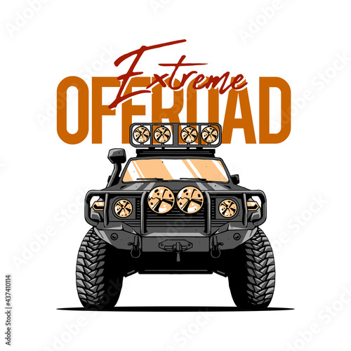 offroad illustration design